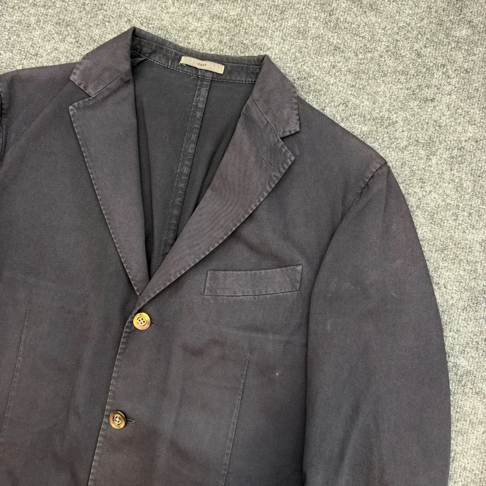 Boglioli Coat Blazer Jacket Cotton Navy Blue size EU 52 Model R3302G - Picture 2 of 16